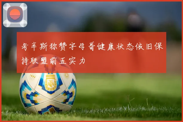 考辛斯称赞字母哥健康状态依旧保持联盟前五实力